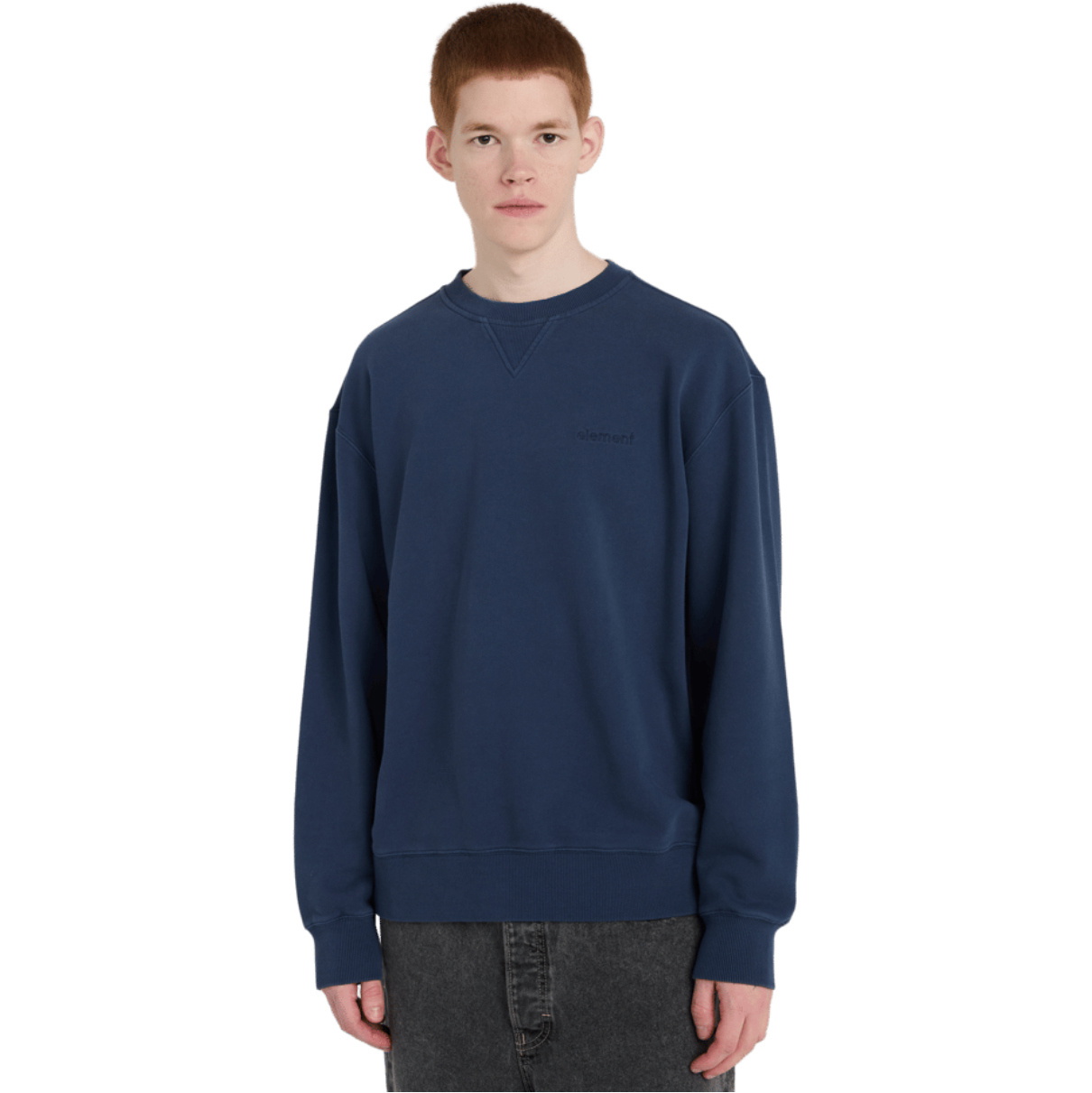 2026 Element Mens Lowcase Pigment Sweatshirt ELYFT00188 - Dark Denim